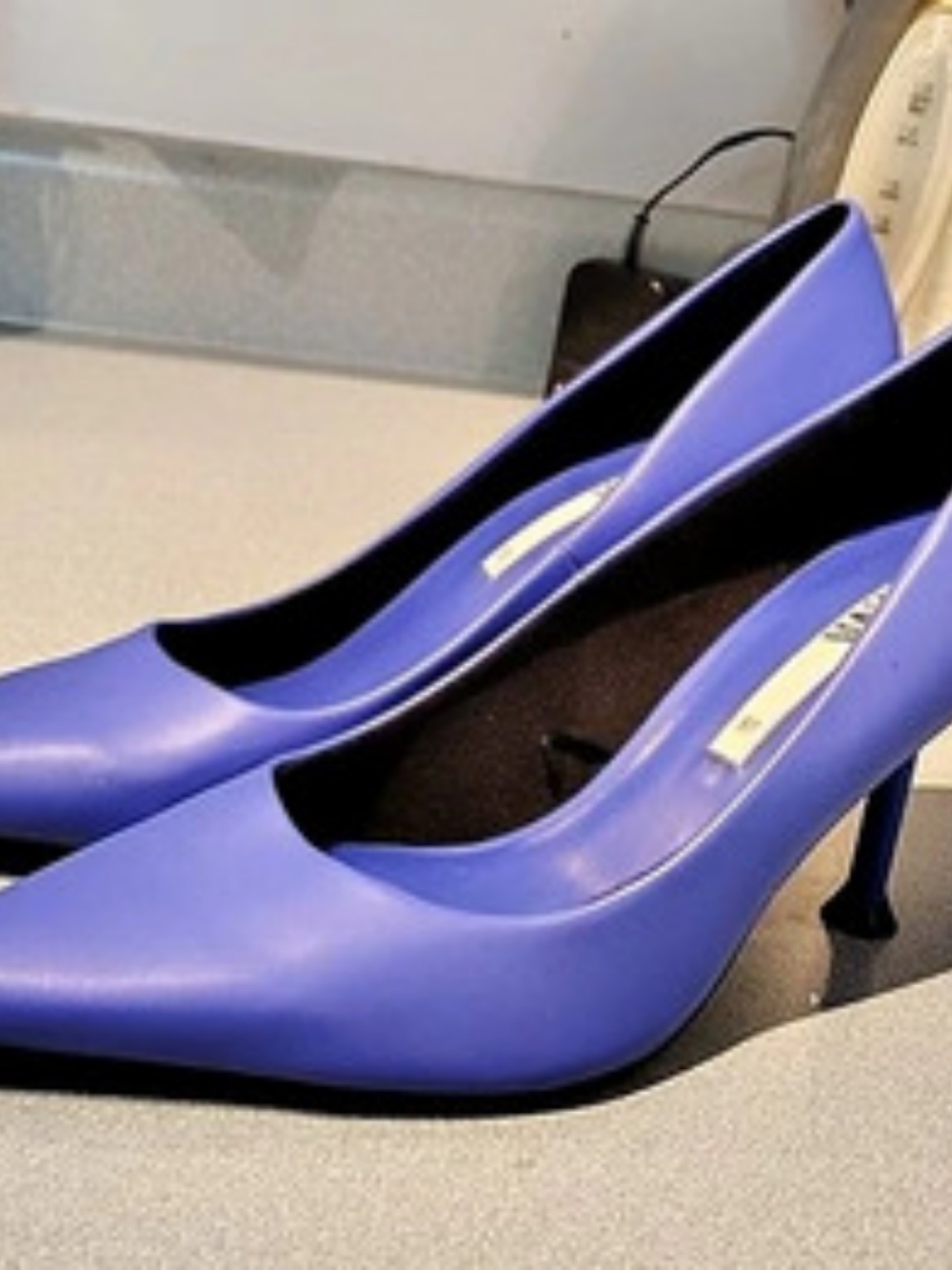 ZARA Pointed Toe Heels in Purple EU 37 6.5US
